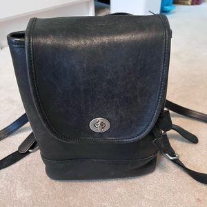 Original Coach mini backpack style purse.